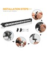 50W LED lysbar - 10-30V, IP67 vanntett, arbeidslampe, lysbjelke, bil, lastebil, traktor, tilhenger, kombinert lysbilde