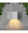 3W Solcelle vegglampe LED - IP65, Hvit, sensor