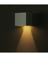 3W Solcelle vegglampe LED - IP65, Hvit, sensor