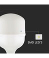 E27 50W LED-pære - T140, med E40-sokkeladapter