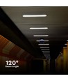 150cm 48W vanntett komplett LED-armatur, gjennomgangskoblet - IP65