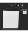 60x60 bakbelyst LED-panel, 25W - 180lm/w, hvit kant