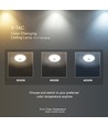 12W LED sensorlampe - IP20 innendørs, CCT, Samsung LED chip, PIR sensor, inkl. lyskilde