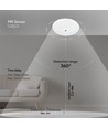 12W LED sensorlampe - IP20 innendørs, CCT, Samsung LED chip, PIR sensor, inkl. lyskilde