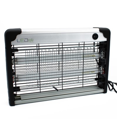 LEDlife insektlampe - 2x10W, innendørs/overbygd, UV-lys, dekker ca. 80m2