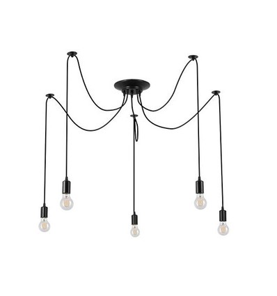 E27 Edderkopp taklampe - 150cm, 1,5m ledning