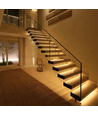 11W per trinn Trappe LED COB stripsett - 24V DC, IP20, Opptil 16 trinn, tenn/slukk