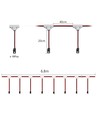 11W per trinn Trappe LED COB stripsett - 24V DC, IP20, Opptil 16 trinn, tenn/slukk