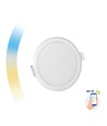22W Smart Home LED innfellingspanel - Tuya/Smart Life, Google Home og app, Hull: Ø20,5 cm, Mål: Ø21,5 cm