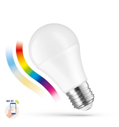 E27 13W Smart Home LED-pære - A60, Tuya/Smart Life, fungerer med Google Home, Alexa og smarttelefoner