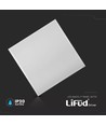 V-Tac 60x60 bakbelyst LED panel - 40W, flicker free, hvit kant