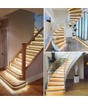 Trappe LED COB strip sett - Opp til 20 trinn, 11W per trinn, 24V, IP20, med sensor + av/på-bryter