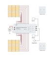 11W per trinn Trappe LED COB stripsett - 24V DC, IP20, Opptil 20 trinn, med sensor + av/på-bryter