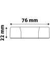 6W Ø12cm LED innfellingspanel - Hull: Ø11 cm, Mål: Ø12 cm