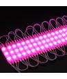 Vanntett pink LED modul - 1,1W pr hver, IP66, 12V, Perfekt for skilt og spesialløsninger