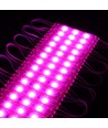 1,1W pr. stk. Vanntett rosa LED-modul - 12V DC, IP66, perfekt for skilt og spesialløsninger