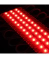 1,1W pr. stk. Vanntett rød LED-modul - 12V DC, IP66, perfekt for skilt og spesialløsninger