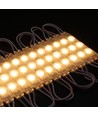 1,1W pr. stk. Vanntett varmhvit LED-modul - 12V DC, IP66, perfekt for skilt og spesialløsninger