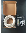 5m RGBIC Neon flex slange, komplett sett - Vevd tau, Bluetooth App, fjernkontroll, USB