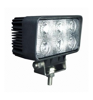 18W LED arbeidshvitt, 12V / 24V - Kald hvit, bil, lastebil, traktor, tilhenger, utrykningskjøretøy