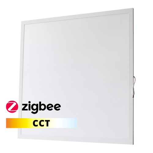 36W Zigbee CCT Smart Home LED-panel - Høyde: 25mm, 60x60, CCT, hvit kant