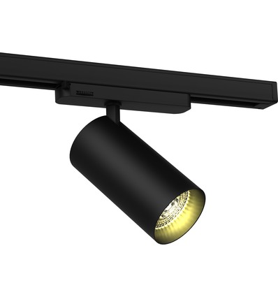 30W 3-faset RA90 skinnespot - 100 lm/W, 36 grader, Sort, Philips LED
