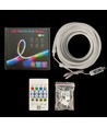 5m RGBIC Neon Flex komplett sett 7x14 neonflex - USB, Bluetooth-app, fjernkontroll