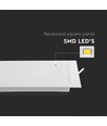 12W 17cm x 17cm LED innfellingspanel - Hull: 15,5cm x 15,5cm, Mål: 17cm x 17cm
