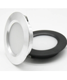LEDlife Reco68 møbelspot RA92 - Hull: Ø5,5 cm, Mål: Ø6,8 cm, børstet stål, 2,7W, 12V DC