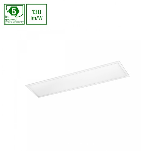 30x120 LED panel, 40W - 130lm/W, Philips driver, 5 års garanti, 3000K, hvit kant