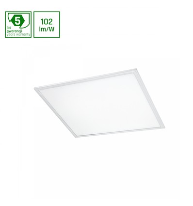 Algine LED 230V 45W - 100lm/W, IP20, 600x600mm, kald hvit, takpanel