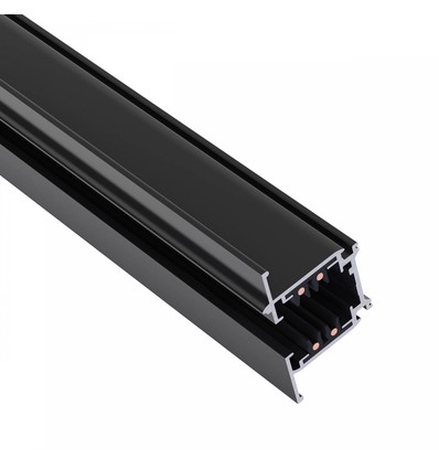 1m 3-faset strømskinne - Sort, 100cm, IP20, til skinnespot