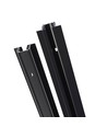 1m 3-faset strømskinne - Sort, 100cm, IP20, til skinnespot