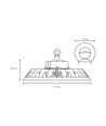 200W LED high bay, 180lm/W - DALI dimbar, 90 grader, IP65, IK08, sort kabinett