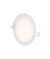 6W Algine 2-i-1 innfelt/påveggspanel - 125lm/W, Ø11,5cm, 3000K, hvit kant, rund