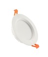 18W Ø19cm Dure 3 Max downlight panel - 122lm/W, IP44, 4000K, 2200lm, hvit kant, 5 års garanti