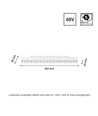 17W DALI SHIFT Grid M Skinne Lys - 35°, Hvit, 30.3x2.3x4.2cm