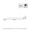 8W dimbar SHIFT Line S skinnebelysning - 100°, hvit, DALI
