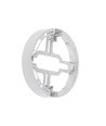 12W Ø17cm 2-i-1 innfellingspanel / påbyggingspanel - 125lm/W, 3000K, rund, hvit kant