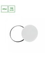 32W LED sensorlampe - IP54, 3450lm, 6000K, kald hvit, innebygd sensor