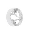 6W Ø11,5cm 2-i-1 innfelt og påbygningspanel - 750lm, 4000K, hvit kant, rund design