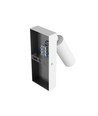 Mini GU10 slim vegglampe - Med bryter, Ø3,8x9,5 cm, hvit, rund, uten lyskilde