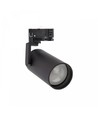 3-faset GU10 skinnespot Madara Slim - Sort, uten lyskilde, til MR11 pære, maks 4W LED
