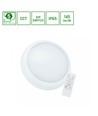 18W/24W Nymphea City Pro 2 CCT LED taklampe - 3500lm, IP65, IK08, innebygd sensor, fjernkontroll, 5 års garanti
