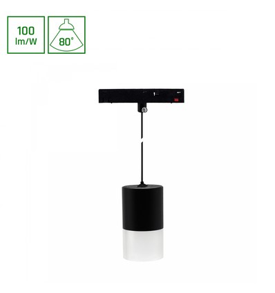 6W SHIFT BASIC Hangit armatur nedhengt - 3000K, Sort, 55x95mm (110cm ledning)
