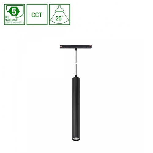 System Shift Smart Hangit Opphengt Skinne Lys 12W Sort CCT/Demp