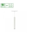 12W Dimbar SHIFT smart Hangit nedhengt skinnelys - 25°, Hvit, Ø40x297 (90cm kabel), CCT/Dim, Zigbee