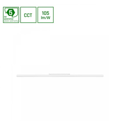 22W 90,2cm SHIFT Smart-Line skinnebelysning dimbar - 100°, CCT, hvit, Zigbee