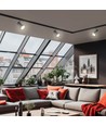 MADARA SCANDI 3-faset skinnespot til GU10 - Sort, aluminium, uten lyskilde, 3F4W