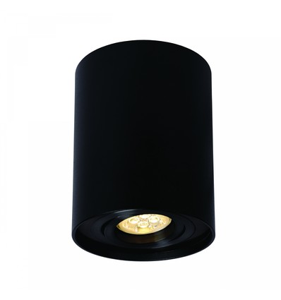 Chloe GU10 påbygningsspot - Sort, aluminium, Ø9,4cm, IP20, uten lyskilde